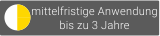 Dieses Produkt ist für mittelfristige Anwendungen bis zu 3 Jahren geeignet.